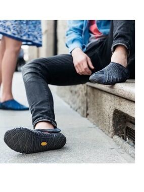 Vibram Furoshiki Barefoot Wrap Shoes Sneakers Men’s Sz 10 Dark Denim Blue Black